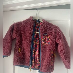 Mauve girls retro x Patagonia fleece